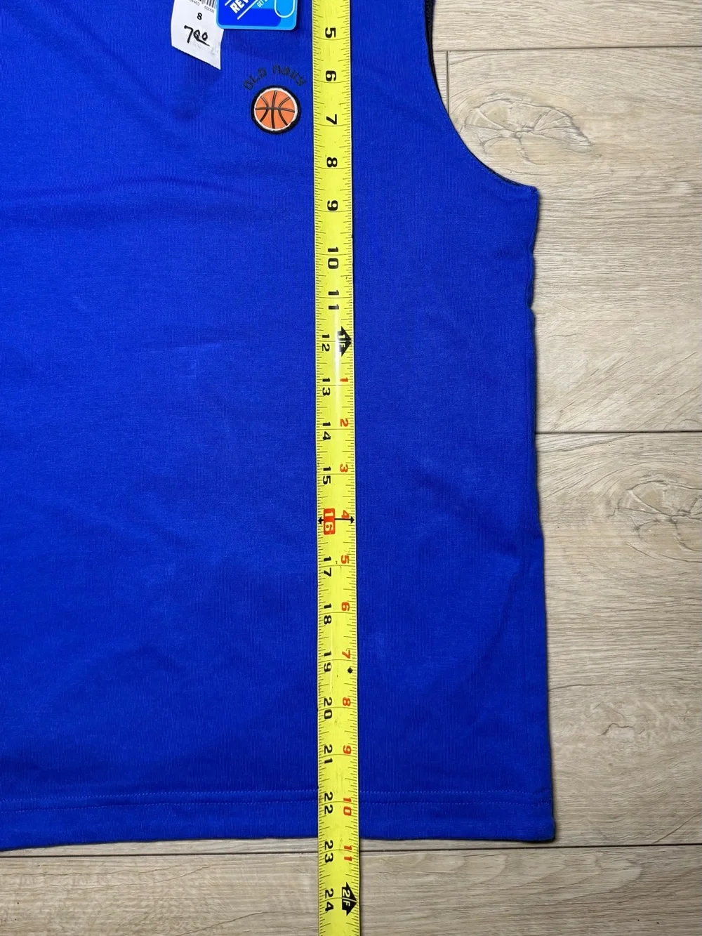 New Y2K Youth Boys Black & Blue Old Navy Sleeveless Basketball Tank Top Shirt